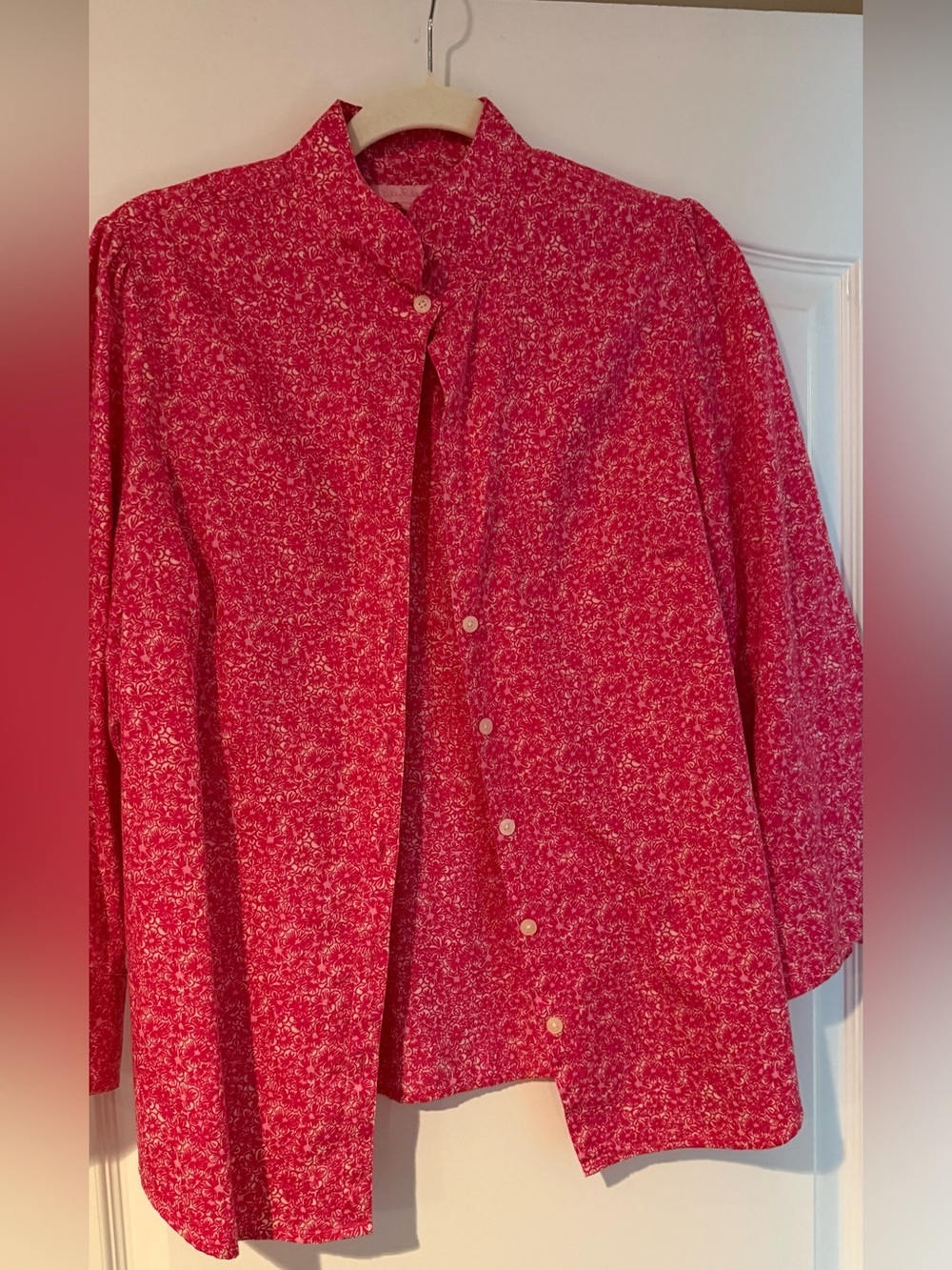 Lilly Pulitzer 3/4 Sleeve Button Down Shirt Size 12